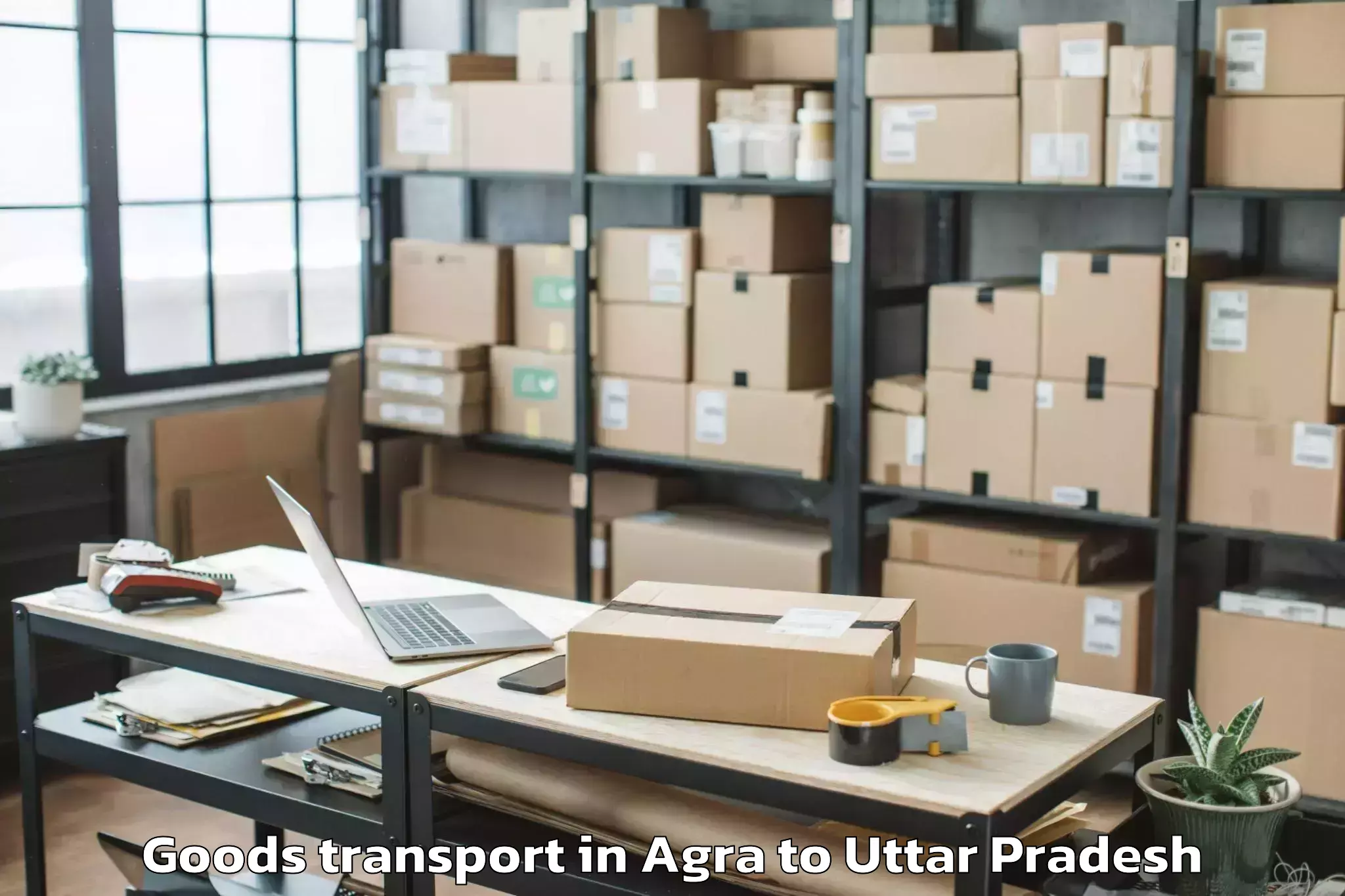 Reliable Agra to Abhilashi University Lucknow Goods Transport